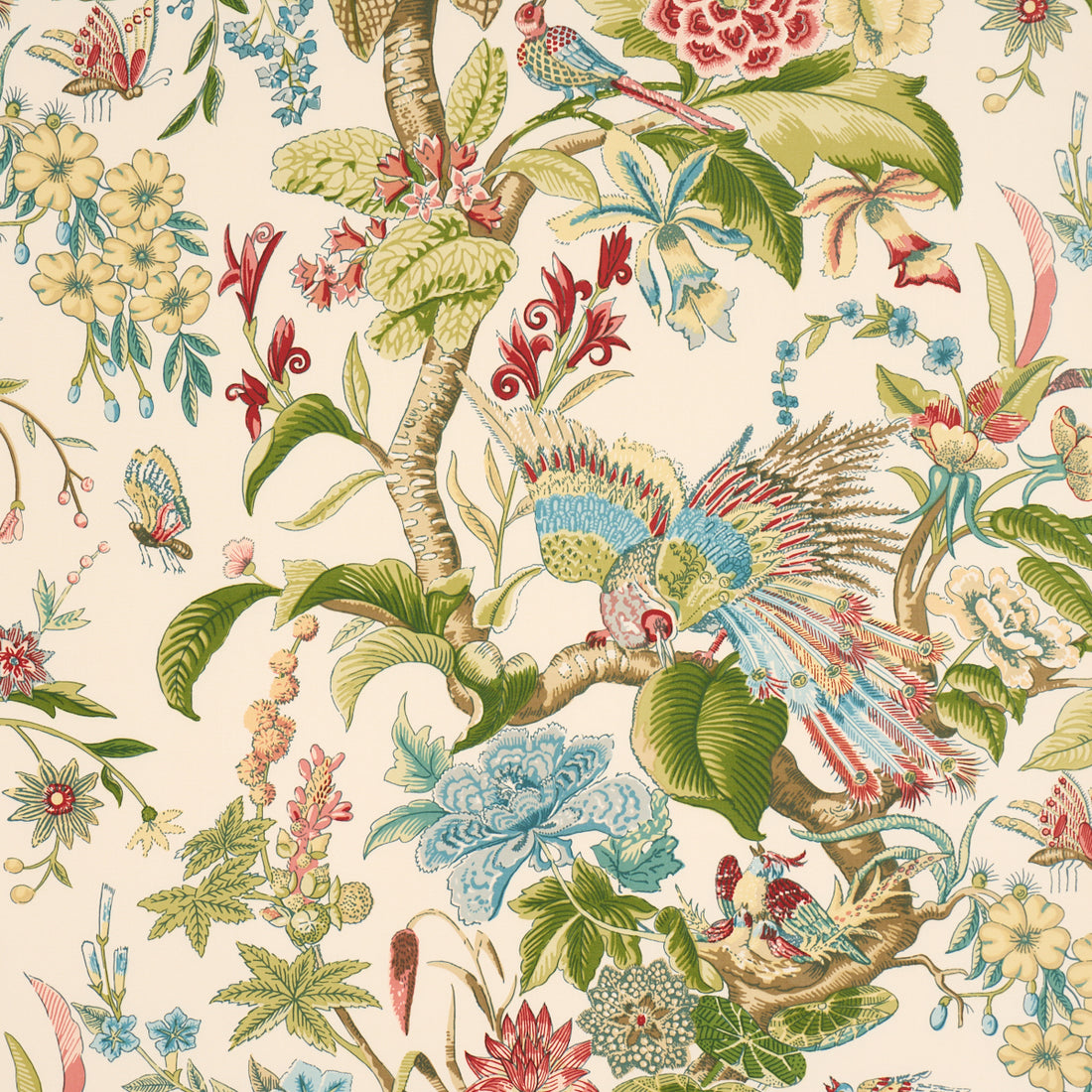 Cranley Garden fabric in document color - pattern number 1314000 - by Schumacher in the Signature Schumacher collection