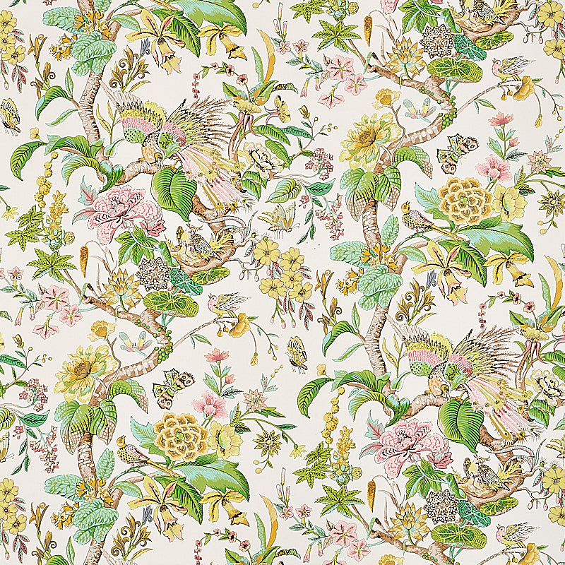 Cranley Garden fabric in pink color - pattern number 1314001 - by Schumacher in the Signature Schumacher collection