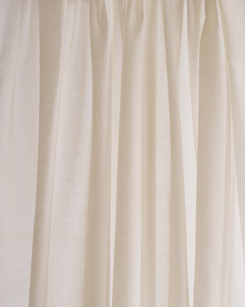 Lyra Sheer fabric in bone color - pattern number 16602 - by Schumacher in the Radiance Sheers collection