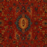 Jahanara Carpet fabric in turkish red color - pattern number 172790 - by Schumacher in the Classic Prints collection