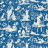 Starry Night fabric in china blue color - pattern number 172922 - by Schumacher in the Schumacher Classics collection