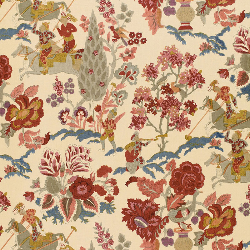 Persian Lancers fabric in document color - pattern number 173012 - by Schumacher in the Schumacher Classics collection
