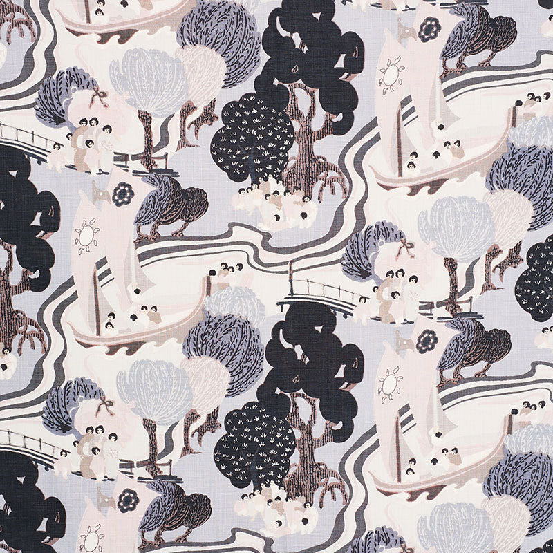 Pearl River fabric in opal color - pattern number 173064 - by Schumacher in the Schumacher Classics collection