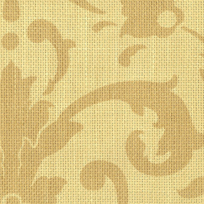 Linwood Raffia Damask fabric in straw color - pattern number 173360 - by Schumacher in the Schumacher Prints collection