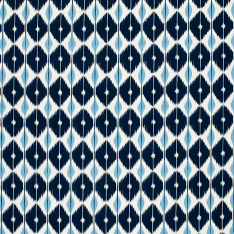 Sarong fabric in indigo color - pattern number 173402 - by Schumacher in the Plein Air collection