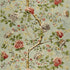 Mandarin Peony fabric in aquamarine color - pattern number 173421 - by Schumacher in the Classic Prints collection