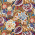 Zanzibar Linen Print fabric in cerulean color - pattern number 173520 - by Schumacher in the Schumacher Classics collection