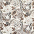 Zanzibar Linen Print fabric in ebony and mocha color - pattern number 173524 - by Schumacher in the Schumacher Classics collection