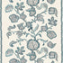 Palampore Block Print fabric in sapphire color - pattern number 173610 - by Schumacher in the Perennial Favorites collection
