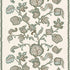 Palampore Block Print fabric in teal color - pattern number 173612 - by Schumacher in the Perennial Favorites collection