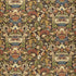 Egerton Tapestry Print fabric in umber color - pattern number 173620 - by Schumacher in the Classic Prints collection