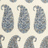 Shirala Paisley fabric in delft color - pattern number 173783 - by Schumacher in the Classic Prints collection