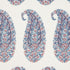 Shirala Paisley fabric in delft and rose color - pattern number 173784 - by Schumacher in the Palampore collection