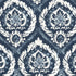 Abaza Resist fabric in indigo color - pattern number 173952 - by Schumacher in the Palazzo collection