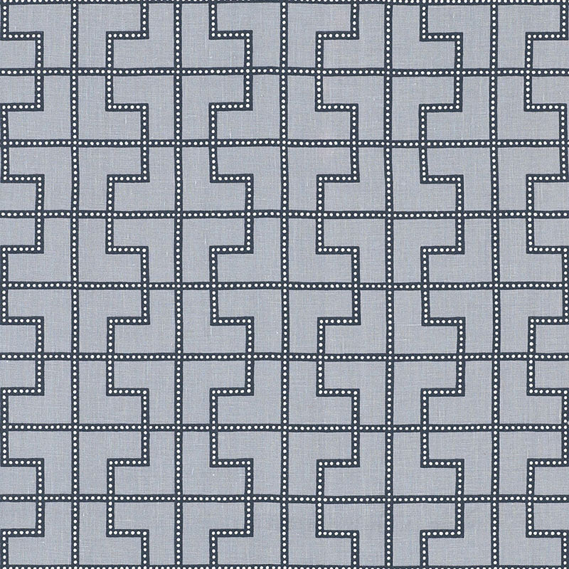 Bleecker fabric in twilight color - pattern number 174040 - by Schumacher in the Celerie Kemble collection
