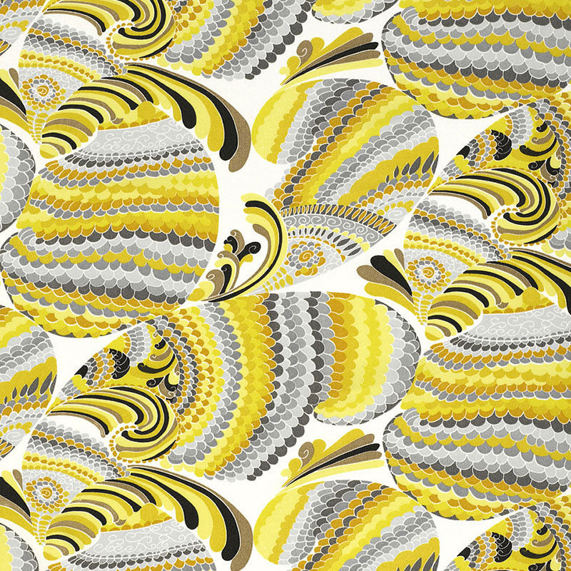 Pisces Print Indoor Outdoor fabric in driftwood color - pattern number 174332 - by Schumacher in the Trina Turk collection