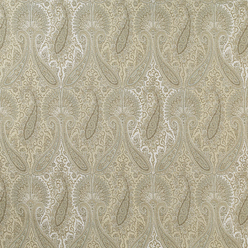 Sarawak Paisley fabric in alabaster color - pattern number 174381 - by Schumacher in the Chroma collection
