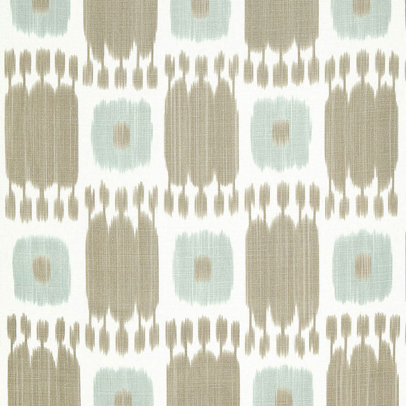 Kandira fabric in greige color - pattern number 174401 - by Schumacher in the Ikat Collection collection