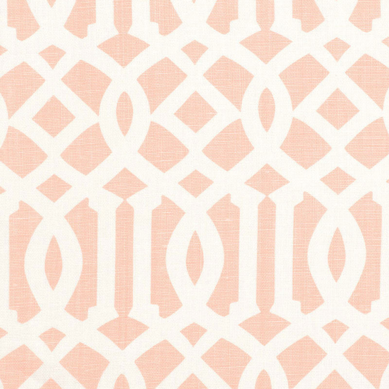 Imperial Trellis II fabric in blush color - pattern number 174416 - by Schumacher in the Print Happy collection