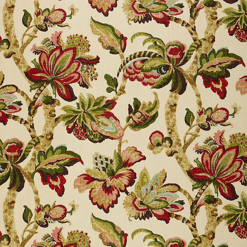 Kemscott fabric in bloom color - pattern number 174440 - by Schumacher in the Classic Prints collection
