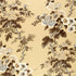 Pyne Hollyhock fabric in tobacco color - pattern number 174451 - by Schumacher in the Schumacher Classics collection