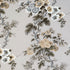 Pyne Hollyhock fabric in grisaille color - pattern number 174453 - by Schumacher in the Schumacher Classics collection