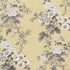 Pyne Hollyhock fabric in buttercup color - pattern number 174456 - by Schumacher in the Schumacher Classics collection