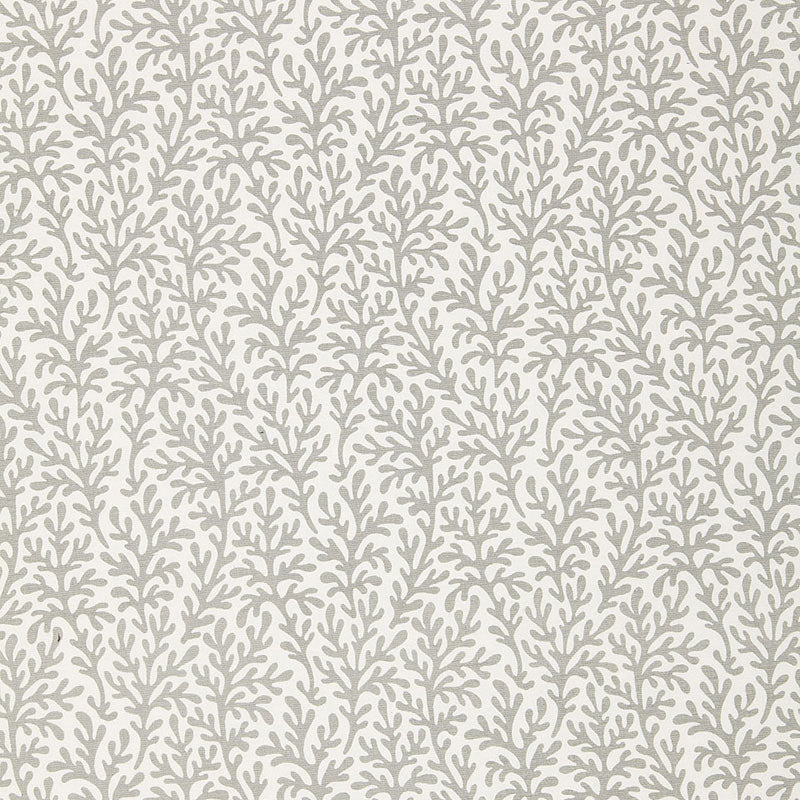 Sea Coral fabric in smoke color - pattern number 174463 - by Schumacher in the Tessera collection