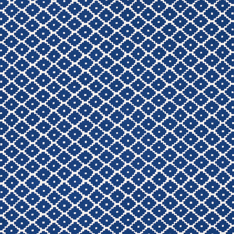 Ziggurat fabric in blue color - pattern number 174487 - by Schumacher in the Happy Together II collection