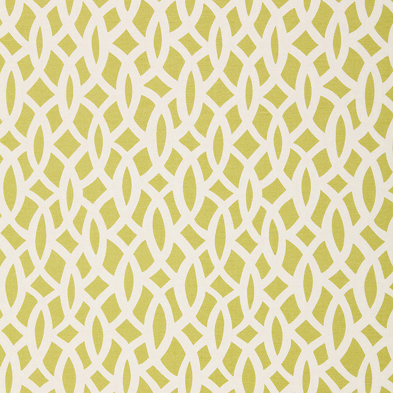 Chain Link fabric in chartreuse color - pattern number 174491 - by Schumacher in the Tessera collection