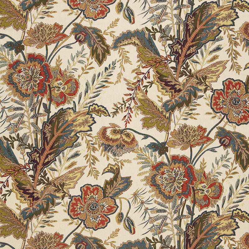 Sandoway Vine fabric in spice color - pattern number 174541 - by Schumacher in the Schumacher Classics collection