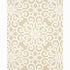 Rosegate Embroidered Print fabric in flax color - pattern number 174561 - by Schumacher in the Au Naturel collection