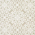 Rosegate Embroidered Print fabric in pumice color - pattern number 174562 - by Schumacher in the Au Naturel collection