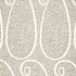 Ambala Paisley fabric in oyster color - pattern number 174643 - by Schumacher in the Au Naturel collection