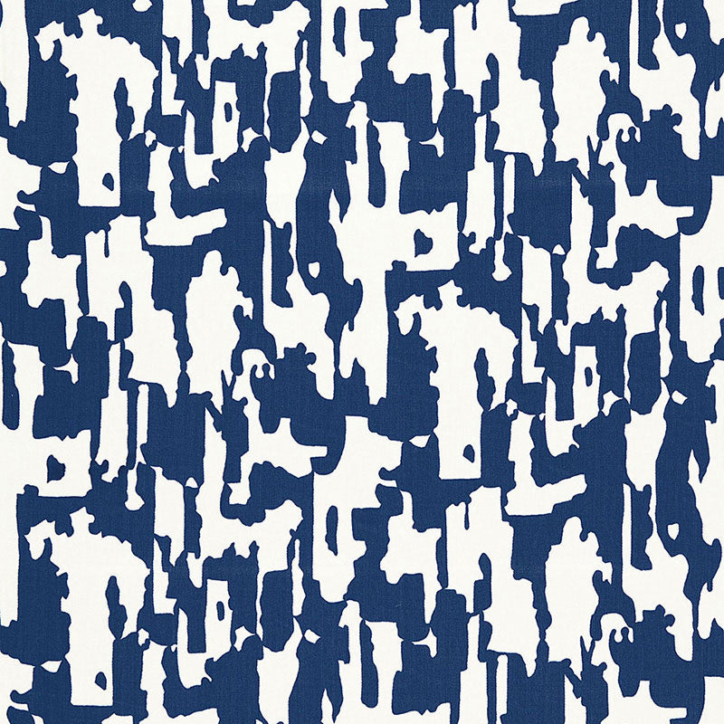 Beauty Bark Print fabric in ocean color - pattern number 174711 - by Schumacher in the Trina Turk collection