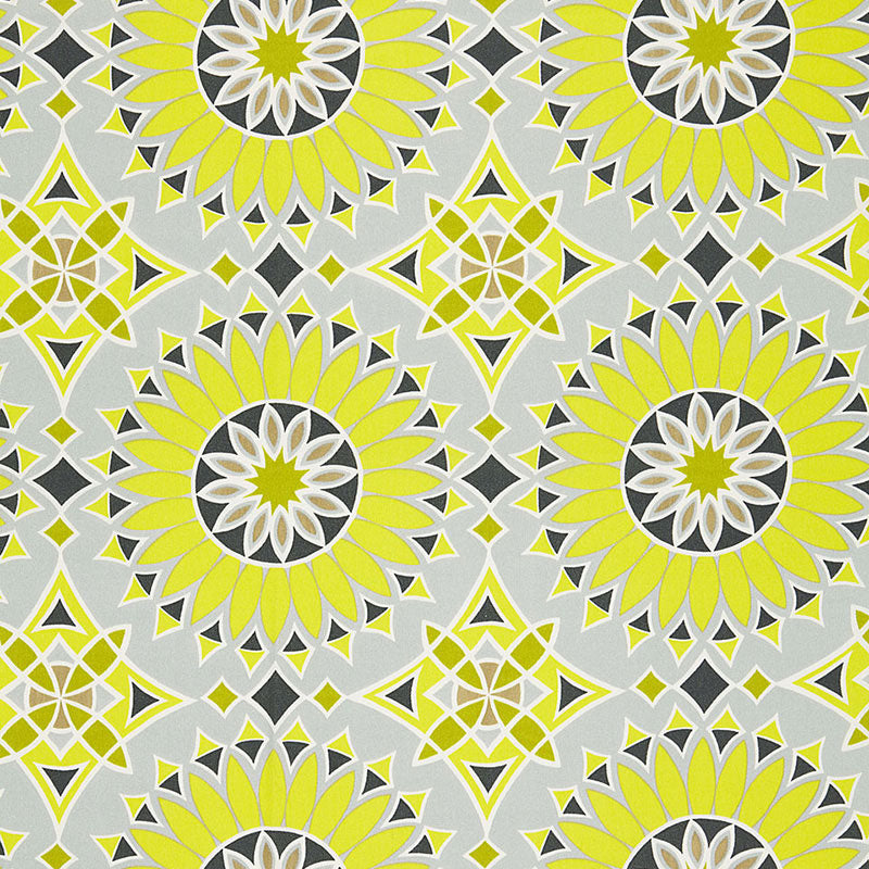 Soleil LA Print fabric in driftwood color - pattern number 174731 - by Schumacher in the Trina Turk collection