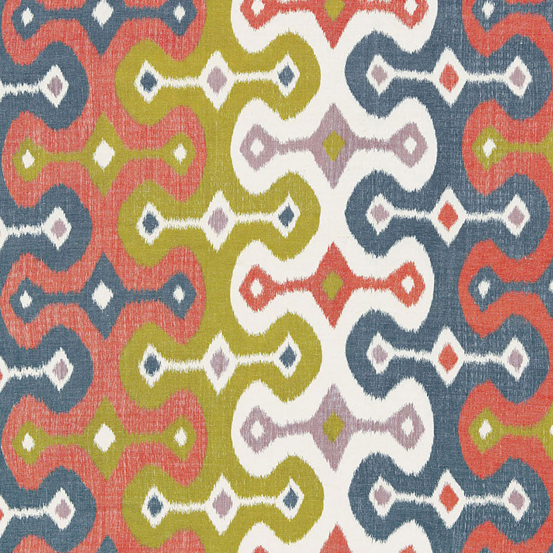Darya Ikat fabric in caravan color - pattern number 174830 - by Schumacher in the Martyn Lawrence Bullard collection