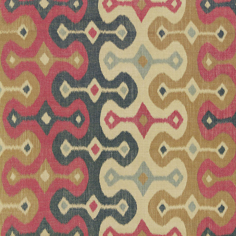 Darya Ikat fabric in spice color - pattern number 174831 - by Schumacher in the Martyn Lawrence Bullard collection