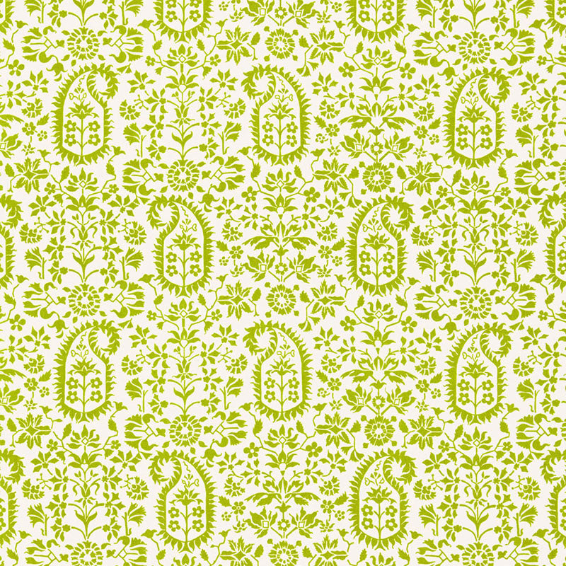 Kalika Paisley Print fabric in palm color - pattern number 174860 - by Schumacher in the Chroma collection