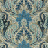 Cambay Paisley Print fabric in azure color - pattern number 174883 - by Schumacher in the Ottoman Chic collection