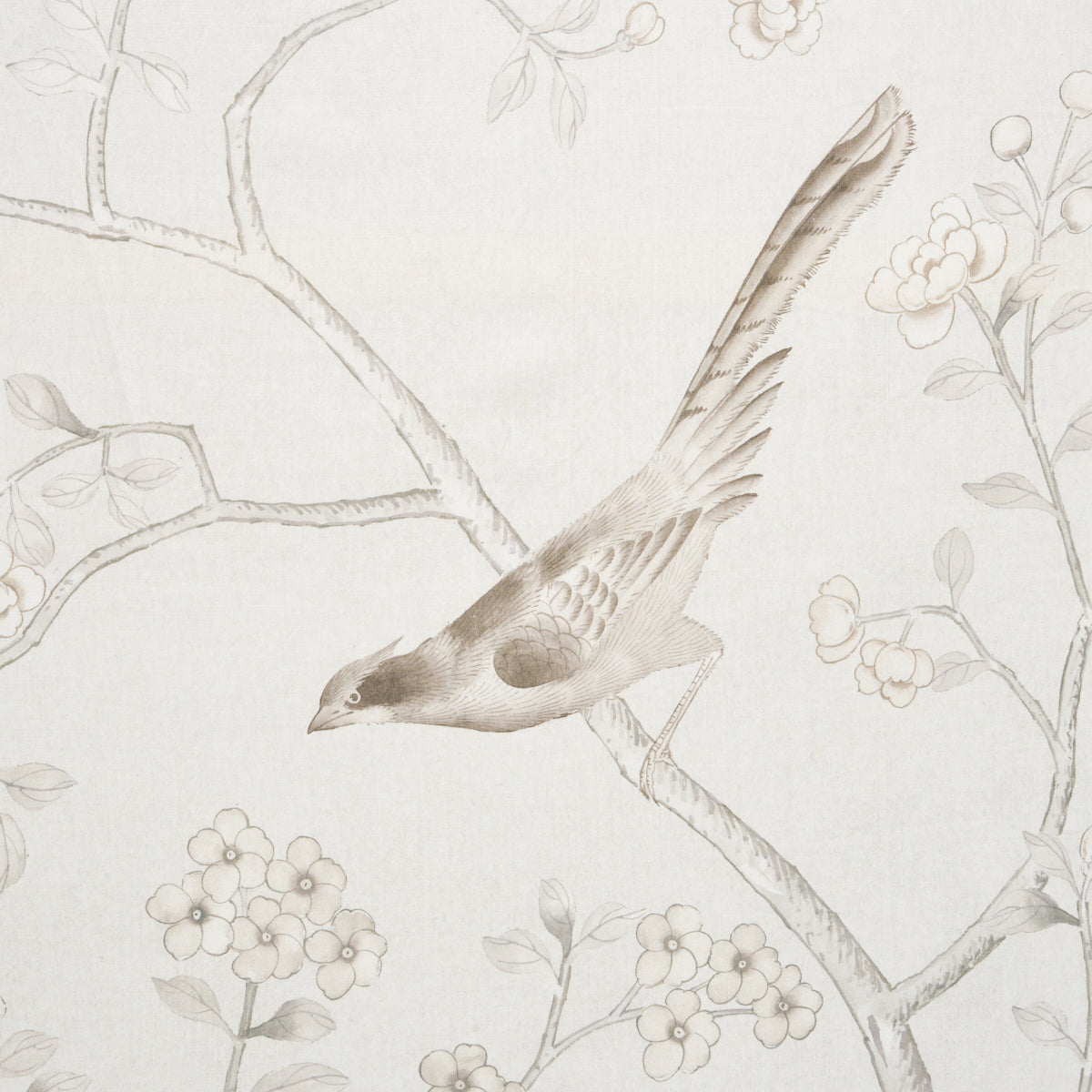 Chinois Palais fabric in neutral color - pattern number 175048 - by Schumacher in the Mary Mcdonald collection