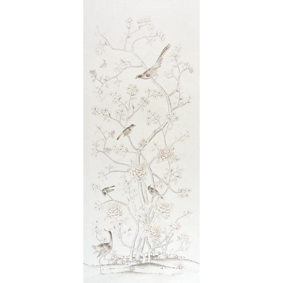 Chinois Palais fabric in neutral color - pattern number 175048 - by Schumacher in the Mary Mcdonald collection