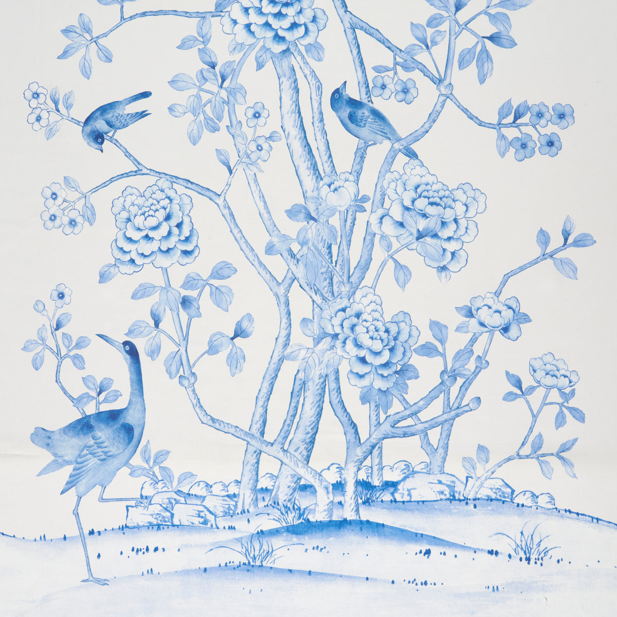 Chinois Palais fabric in porcelain color - pattern number 175049 - by Schumacher in the Mary Mcdonald collection