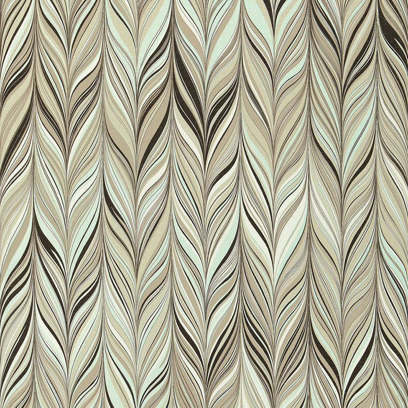 Firenze fabric in aquamarine color - pattern number 175050 - by Schumacher in the Mary Mcdonald collection