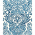Tremezzo Damask fabric in caspian color - pattern number 175090 - by Schumacher in the Classic Prints collection