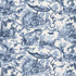 Pavillon Chinois fabric in lapis color - pattern number 175101 - by Schumacher in the Classic Prints collection