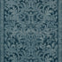 Carlotta Velvet Damask fabric in indigo color - pattern number 175111 - by Schumacher in the Cut & Patterned Velvets collection