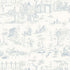 Siena Toile fabric in delft color - pattern number 175170 - by Schumacher in the Palazzo collection