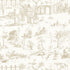 Siena Toile fabric in greige color - pattern number 175172 - by Schumacher in the Palazzo collection