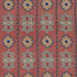 Temara Hand Embroidered Print fabric in pomegranate color - pattern number 175180 - by Schumacher in the Classic Prints collection